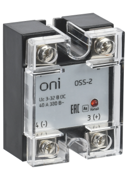 Реле твердотельное OSS-2 40А 380В AC 3-32В DC ONI
