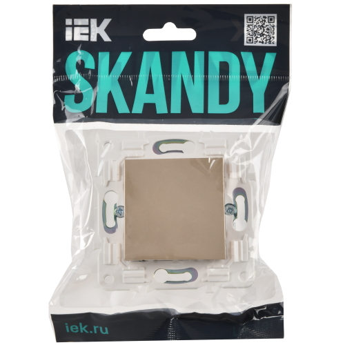 SKANDY Заглушка с суппортом SK-C01Sa песочный IEK SKANDY Заглушка с суппортом SK-C01Sa песочный IEK
