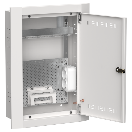 TITAN 5 Корпус мультимедиа ЩРв-24 (1х24) 505х365х130мм IP30 белый IEK