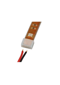 Зажим изолирующий UCW-H10 WHITE 020 POLYBAG для светодиодной ленты 5050 с отв. для проводов 10мм бел. силикон (уп.20шт) Uniel 06679