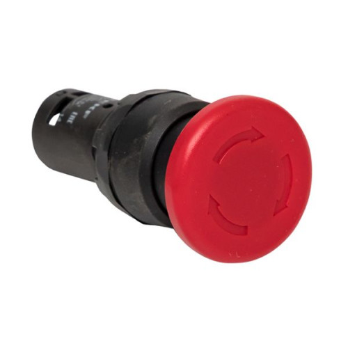 Кнопка SW2C-11MZ поворотная красная NO+NC Грибок EKF