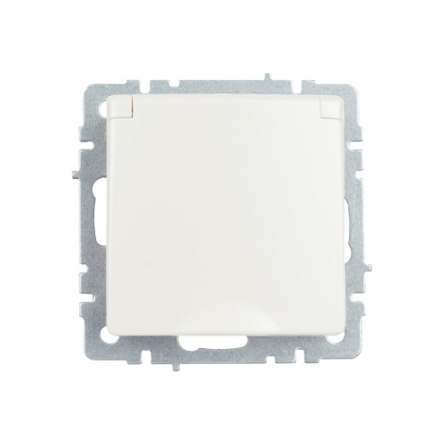 BRITE Розетка 1-местная с заземлением с защитными шторками и крышкой 16А IP44 РСбш10-3-44-БрЖ жемчуг IEK BRITE Розетка 1-местная с заземлением с защитными шторками и крышкой 16А IP44 РСбш10-3-44-БрЖ жемчуг IEK