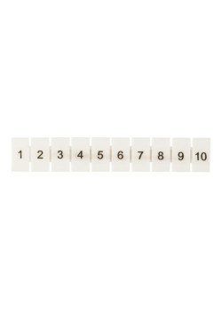 Маркеры для UT/ST/Push-in 2,5 с нумерацией 1-10 (100 шт.) EKF
