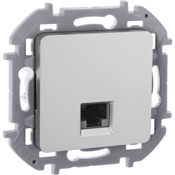 INSPIRIA Розетка компьютерная RJ45 категория 6 UTP алюминий