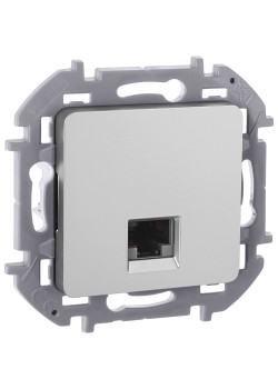 INSPIRIA Розетка компьютерная RJ45 категория 6 UTP алюминий