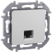 INSPIRIA Розетка компьютерная RJ45 категория 6 UTP алюминий INSPIRIA Розетка компьютерная RJ45 категория 6 UTP алюминий