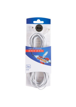 Удлинитель телефонный FD-6113 6Р-4С 5м бел. (блист.) Rexant 06-3210
