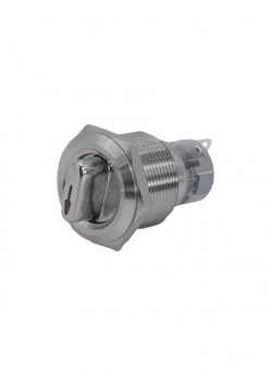 GQ22-L-11X/31/S, металл, 1NO+1NC, на 3 положения с фиксацией I-О-II, d22мм, IP65, переключатель  (ЭТ)