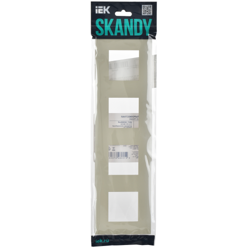 SKANDY Рамка 4-местная SK-F04B бежевый IEK SKANDY Рамка 4-местная SK-F04B бежевый IEK