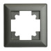 Рамка STEKKER, PFR00-7001-06 1-местная, пластик, серия Катрин,графит Рамка STEKKER, PFR00-7001-06 1-местная, пластик, серия Катрин,графит