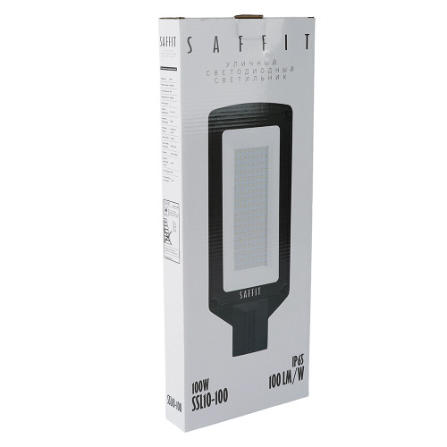 Светодиодный уличный консольный светильник SAFFIT SSL10-100 100W 5000K 230V, черный Светодиодный уличный консольный светильник SAFFIT SSL10-100 100W 5000K 230V, черный