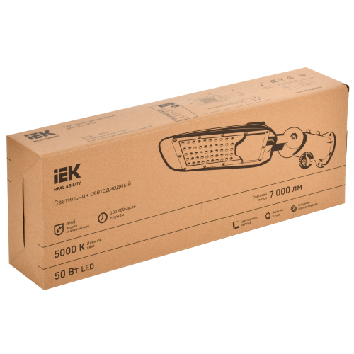 Светильник светодиодный консольный ДКУ 1014-50Ш 5000К IP65 IEK
