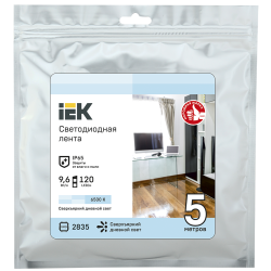 Лента светодиодная 5м LSR-2835W120-9,6-IP65-12В IEK