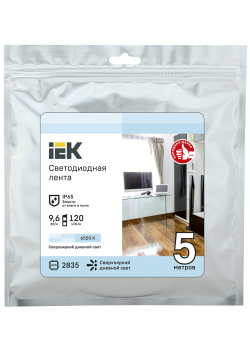 Лента светодиодная 5м LSR-2835W120-9,6-IP65-12В IEK