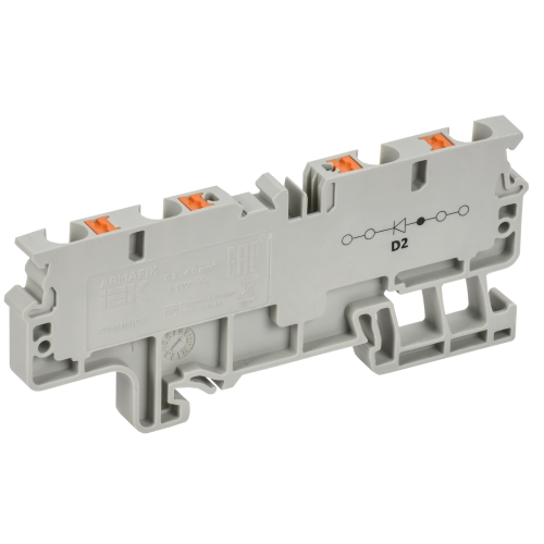 ARMAFIX Колодка клеммная CP4/4(E)D2 4х-проводная Push In с встроенным диодом IEK ARMAFIX Колодка клеммная CP4/4(E)D2 4х-проводная Push In с встроенным диодом IEK