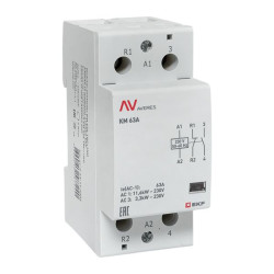 Контактор модульный КМ 63А 1NO+1NC 230В АС (2 мод.) AVERES EKF