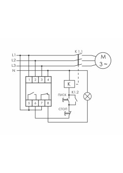 Реле контроля фаз CZF-BR (3х400/230+N 8А 1перекл. IP20 монтаж на DIN-рейке) F&F EA04.001.003