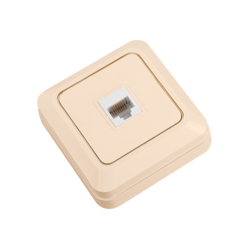 Розетка компьютерная (RJ-45) открытой установки IP20, сл. кость 