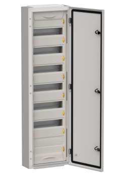TITAN 5 Корпус металлический ЩРн-84 (1х84) 1085х310х140мм IP54 серый (одна дверь) IEK