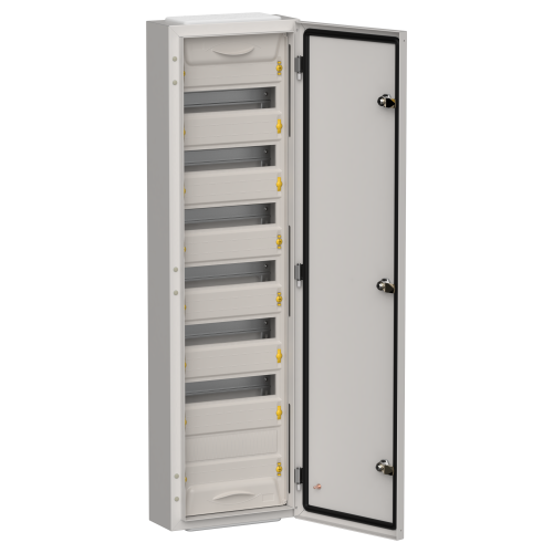 TITAN 5 Корпус металлический ЩРн-84 (1х84) 1085х310х140мм IP54 серый (одна дверь) IEK