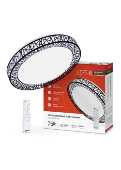 Светильник светодиодный COMFORT Loft-B 75Вт 230В 3000-6500К 6000лм 500х100мм с пультом ДУ IN HOME 4690612035116