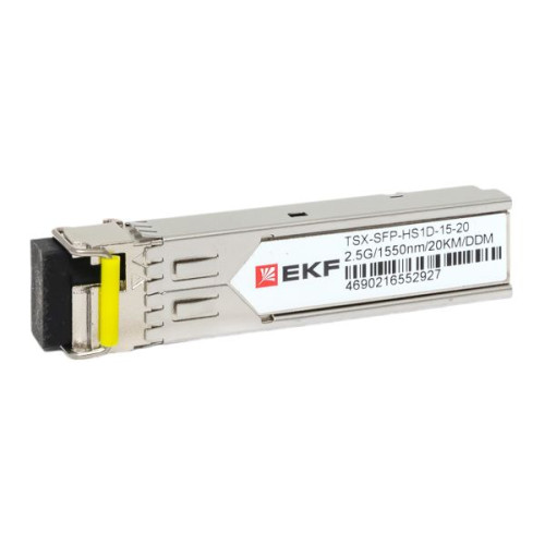 SFP модуль 2,5 Гбит одинарное одномодовое оптоволокно Tx1550нм/Rx1310нм 20км TSX EKF