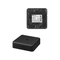Коробка распаячная КР 75х75х20 ОП черная, IP40, инд. штрихкод TDM
