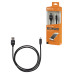 Дата-кабель, ДК 9, USB - Lightning, 1 м, тканевая оплетка, черный, TDM Дата-кабель, ДК 9, USB - Lightning, 1 м, тканевая оплетка, черный, TDM