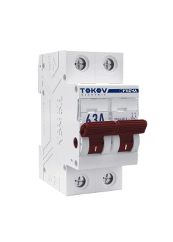 Выключатель нагрузки модульный 2П 63А TOKOV Electric TKE-PZ60-MDSI-2-63