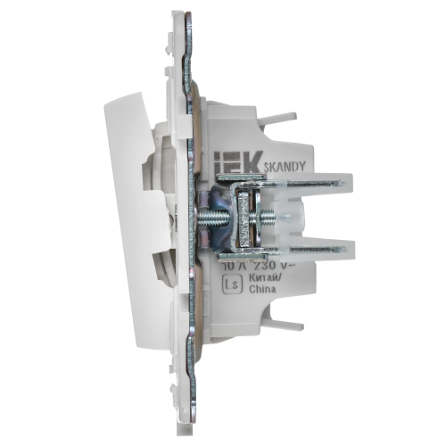 SKANDY Выключатель жалюзи 10А SK-V12W арктический белый IEK