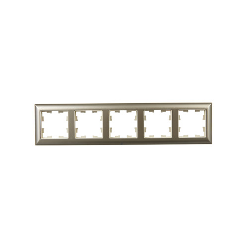 BRITE Рамка 5-местная РУ-5-Бр бежевый/шампань IEK BRITE Рамка 5-местная РУ-5-Бр бежевый/шампань IEK