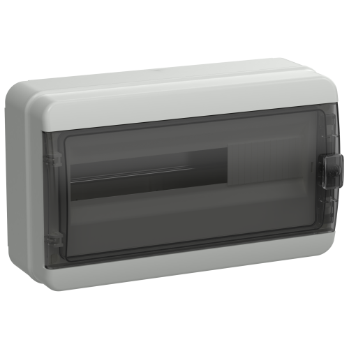 TEKFOR Корпус пластиковый КМПн-18 IP65 черная прозрачная дверь IEK