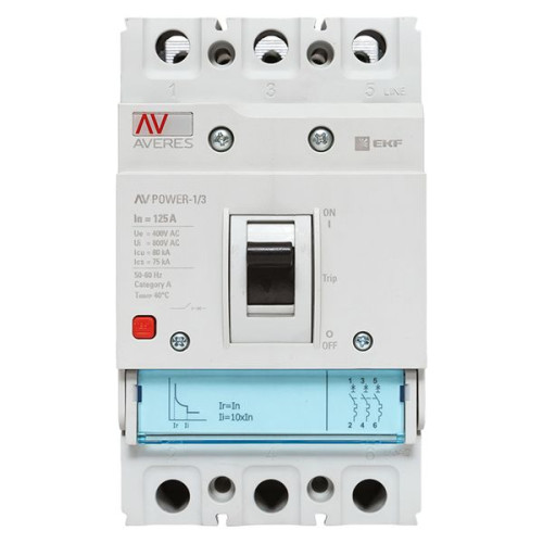 AV-POWER-1/3 125А 80кА TR EKF