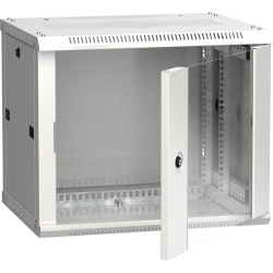 ITK Шкаф LINEA W 6U 600х450мм дверь стекло серый RAL7035