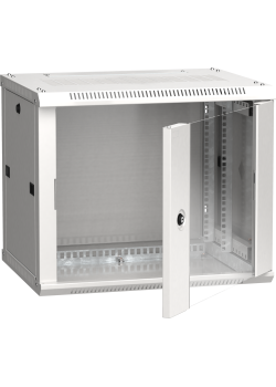 ITK Шкаф LINEA W 6U 600х450мм дверь стекло серый RAL7035