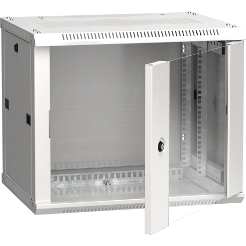 ITK Шкаф LINEA W 6U 600х450мм дверь стекло серый RAL7035