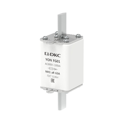 Предохранитель YON ножевого типа FG1 63А 690V характеристика aR