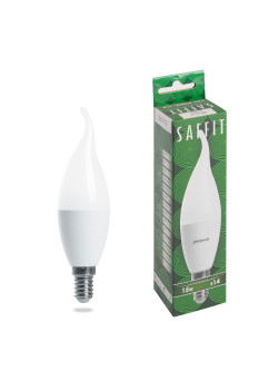 Лампа светодиодная SAFFIT SBC3715 Свеча на ветру E14 15W 230V 6400K