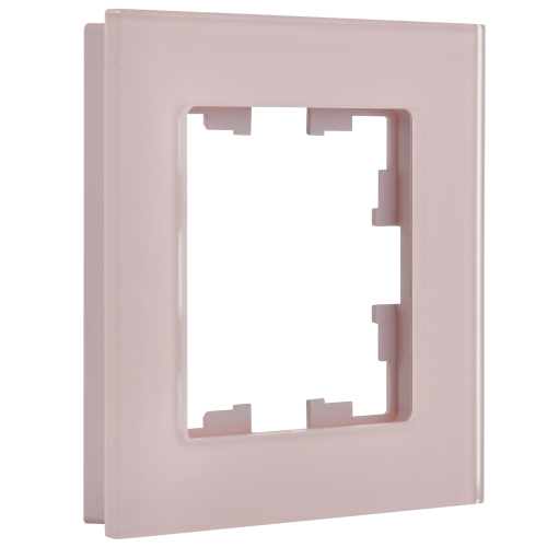 BRITE Рамка 1-местная РУ-1-2-Бр стекло розовый матовый IEK BRITE Рамка 1-местная РУ-1-2-Бр стекло розовый матовый IEK