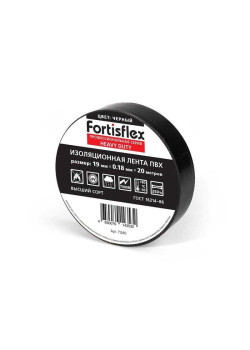 Изолента ПВХ 19x0.18x20 Heavy Duty черн. Fortisflex 71240