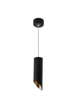 Светильник потолочный Feron ML1838 на подвесе  MR16 35W 230V, черный, золото 55*300