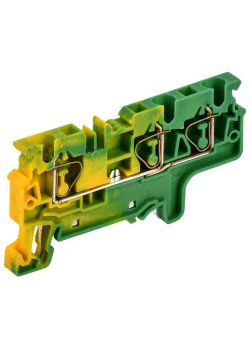 ARMAFIX Клемма пружинная CX4-3 PE 4мм2 трехконтактная заземляющая IEK