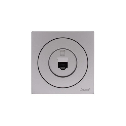 Розетка компьютерная СП OSEN RJ45 кат.6 механизм сер. матов. LEZARD 743-7488-140 Розетка компьютерная СП OSEN RJ45 кат.6 механизм сер. матов. LEZARD 743-7488-140