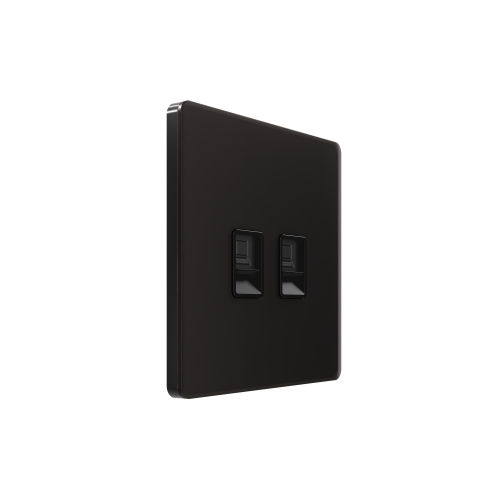 Systeme Infinity, Розетка информационная С/У RJ-45 кат.6 2-я, Полярная ночь