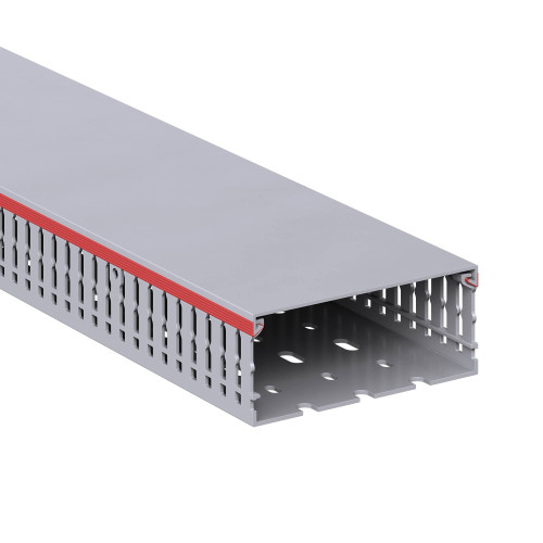 Короб перфорированный, серый RL6 100x40