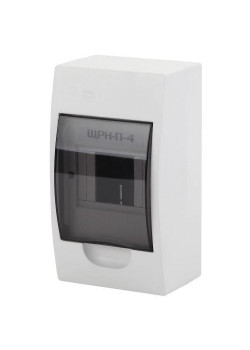 Бокс ЩРН-П-4 мод. навесной пластик IP41 SIMPLE NO-box_simple-plastic_4_surface ЭРА Б0041521