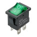 Выключатель клавишный KCD1-201N 250В AC/DC, 2P, 6А, (4с), ON-OFF, черный корпус, зеленая клавиша с LED подсветкой, Mini TDM Выключатель клавишный KCD1-201N 250В AC/DC, 2P, 6А, (4с), ON-OFF, черный корпус, зеленая клавиша с LED подсветкой, Mini TDM