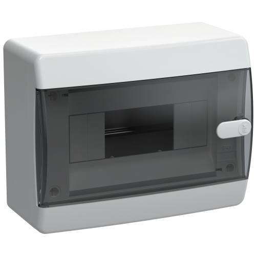 UNION Compact Корпус пластиковый ЩРН-П-8 IP41 черная прозрачная дверь IEK