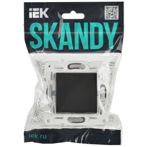 SKANDY Выключатель 1-клавишный кнопочный 10А SK-V14T титан IEK SKANDY Выключатель 1-клавишный кнопочный 10А SK-V14T титан IEK