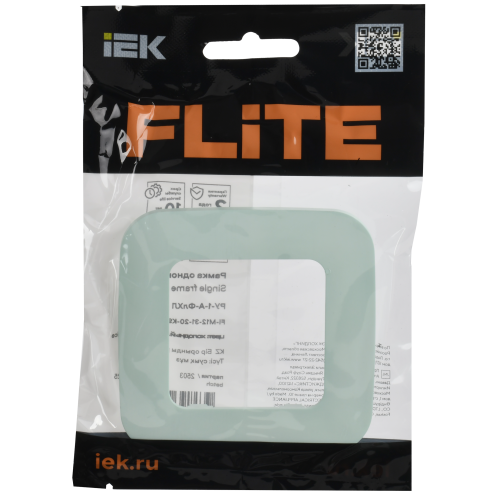 FLITE Рамка 1-местная РУ-1-А-ФлХЛ холодный лед IEK FLITE Рамка 1-местная РУ-1-А-ФлХЛ холодный лед IEK